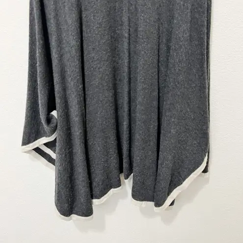 [Alchemy Story] Charcoal Gray Cashmere Cape Poncho Cozy Wrap One Size Fits Most