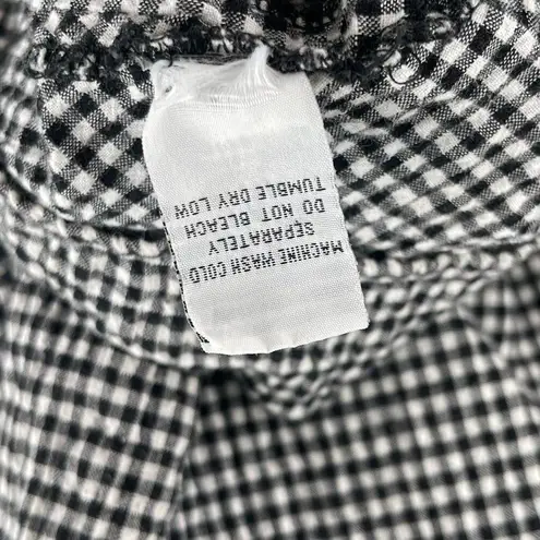 Habitat Tunic Top Small Lagenlook Art To Wear Artsy Gingham Mixed Checks Funky