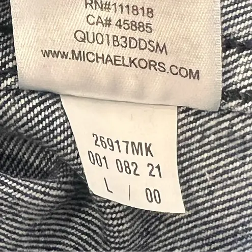 Michael Michael Kors Women's Denim Gold Button Jacket Size Large SKU#C24390