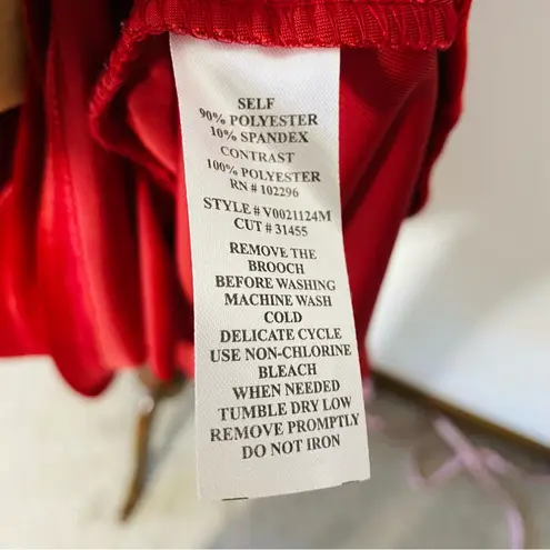 Connected Apparel VINTAGE Red Velvet Dress