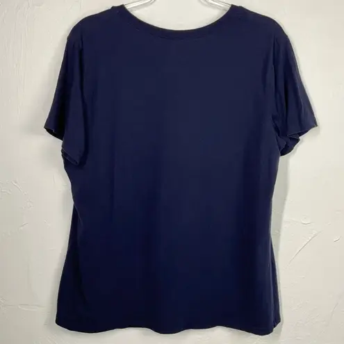 Her Style Dallas Cowboys Blue Floral Print Short Sleeve T