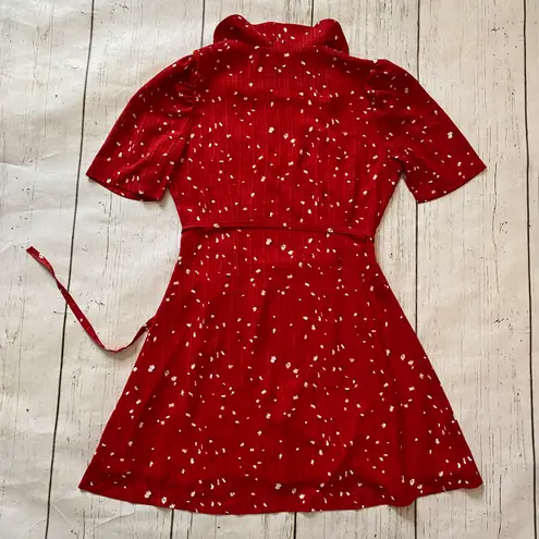 Quanta du Soleil Chili Wrap Dress New Without Tags Red