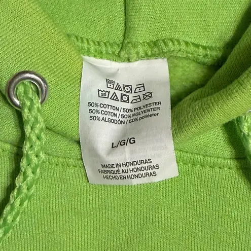Ludic Closet Lime Green Graphic Hoodie – Size L Size L