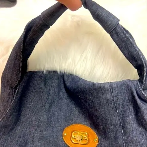 Bulga Cognac Jean Saddle Bag Shoulder Bag B30 Blue