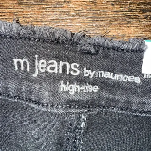 M Jeans by Maurices Black High Rise Cool Comfort Frayed Hem Jeggings XS Size undefined