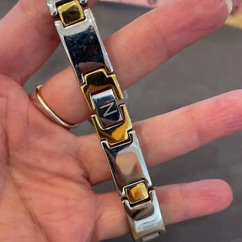 Mens Stainless Steel Cross Fold Over Clasp Bracelet Black Silver Gold