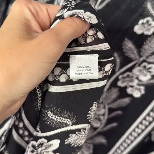 TUCKERNUCK Tnuck Beach Noir Bloom Caftan Dress Coverup Black Size 3X