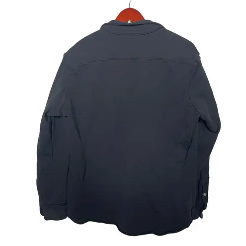 Frank & Eileen EILEEN RELAXED BUTTON UP TRIPLE FLEECE SWEATSHIRT SZ M