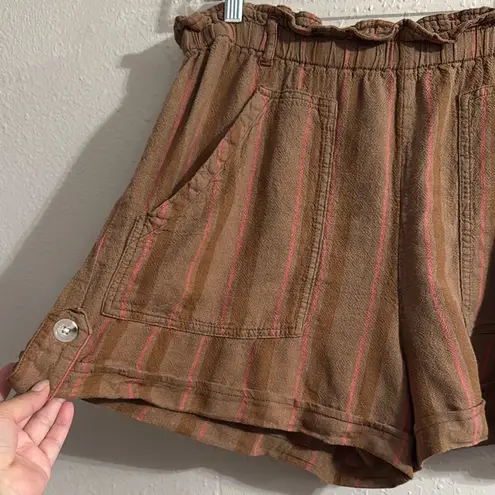 Time and Tru High Waist Brown and Pink Shorts Size L