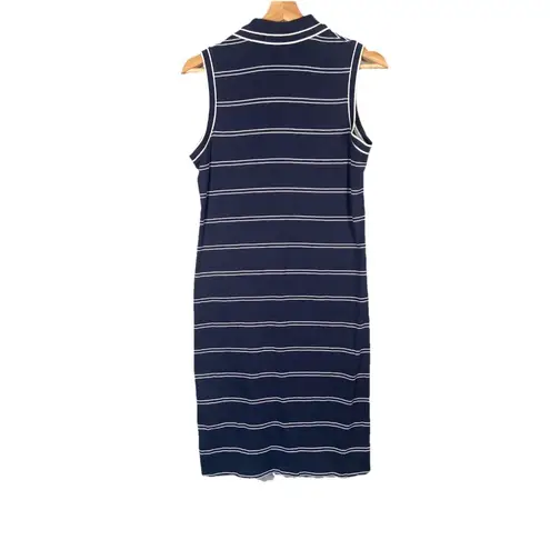 Brooks Brothers 346 $98 Striped Sleeveless Collared Polo Tee Dress Size S Resort