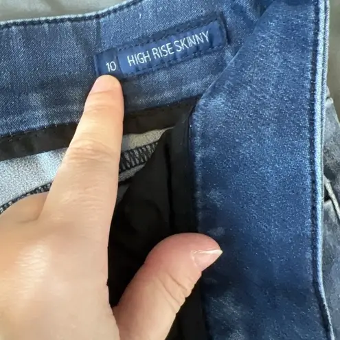 Seven7 High Rise Skinny Jean Size 10 Faded Wash