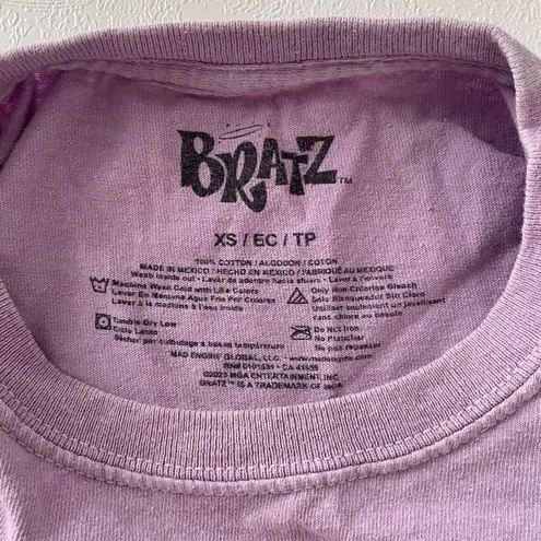Bratz Graphic Tee | Purple Y2K Baby Tee | Size XS