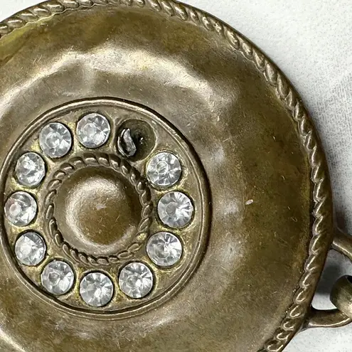 Chunky Rhinestone Gold Tone Chain Link Belt Small/Medium (S/M) ✨