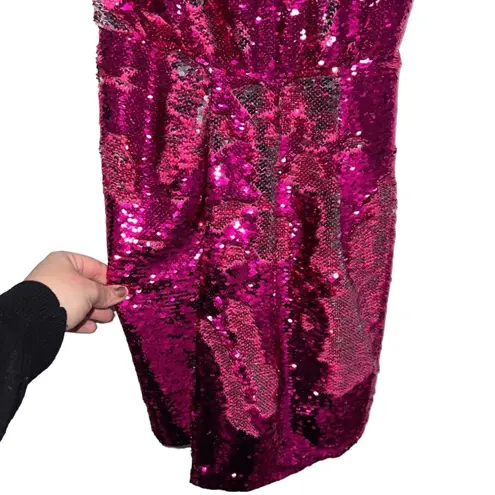 Derek Lam NEW NWT 10 Crosby Lani Fuchsia/Silver Sequined Dress