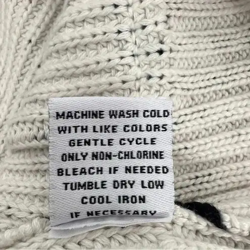 525 America 525 Animal Print Knit Cardigan Sweater Pockets 100% Cotton Lounge Cozy S