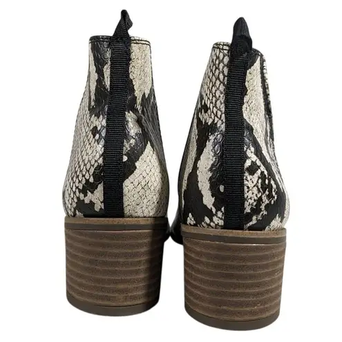 Dr. Scholls Teammate Snakeskin Ankle Booties - Size 6.5M