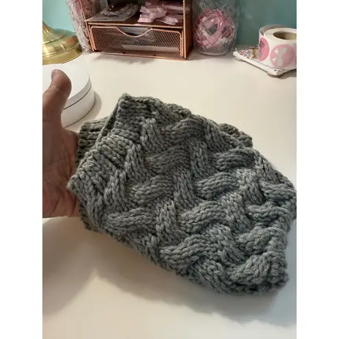 Green Cable Knit Arm Warmers \ Leg Warmers Set Cozy Winter Fashion Accessories