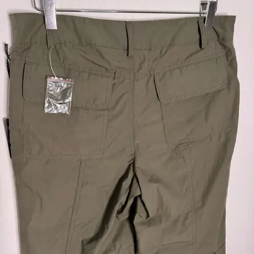 Honey Peach cargo tapered trousers pants army green size M NWT Size M