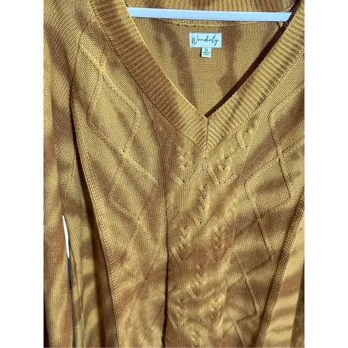 Wonderly womens rust orange brown tie dye relaxed fit sweater sz 1X