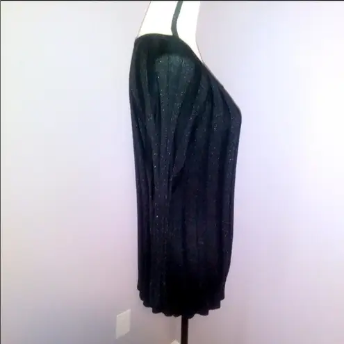 Joseph A NWT black sparkly long sleeve blouse