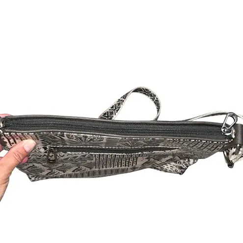 Sakroots Coated Canvas Embroidered Crossbody Purse Bag