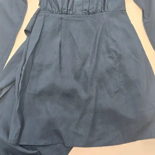 L'Academie The Lorriana Mini Dress in Navy Blue XS