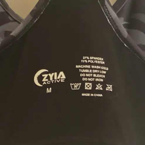 Zyia ACTIVEWEAR BLUE CAMO RACERBACK SPORTS BRA Sz. Med ATHLETIC WEAR 🩵NWOT🩵