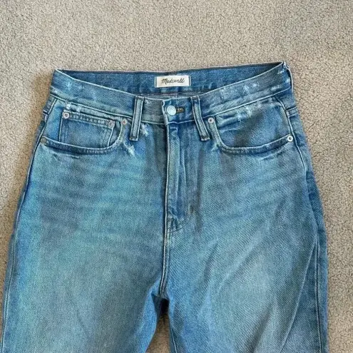 Madewell  The Mom Jeans Melva Wash Medium Wash High Waist Cropped Size 27