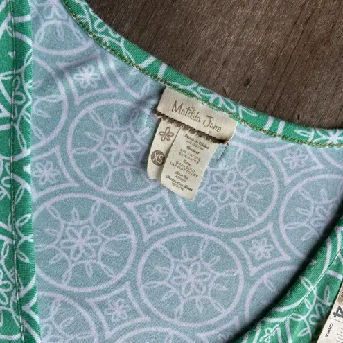 Matilda Jane Womens Tank Top Size XS It's A Wonderful Parade Sprees Whippy Green