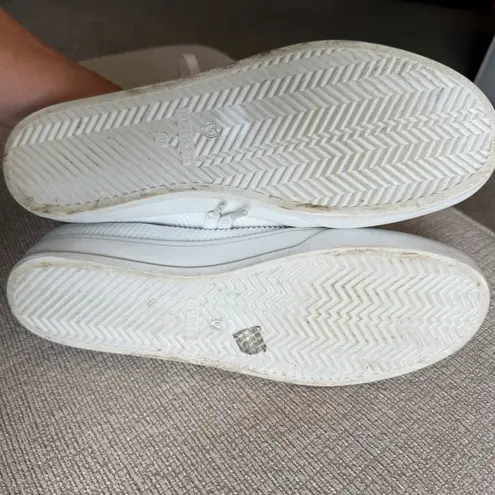 Rothy's The Lace Up Shoes Women's Size 11W Bright White VERY CLEAN Barely Worn