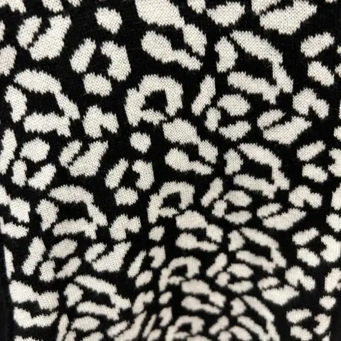 August Silk  Heritage Black‎ Leopard Cardigan size XL