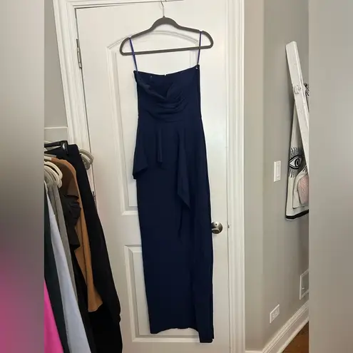 Chiara Boni La Petite Robe Dotai Draped Strapless Gown