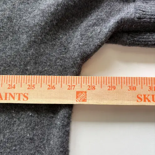 Lemon Wool Cashmere Blend Gray Cardigan Sweater Women's Medium Oversized