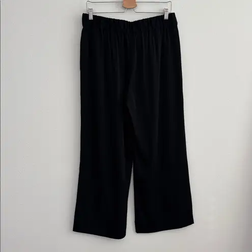 AYR The Viola Stretch Silk Blend Pants in Black