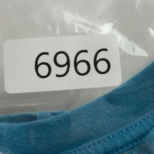 Mickey & Co Shirt Womens Large Organic Cotton Minnie Mouse Crop Graphic Tee Blue