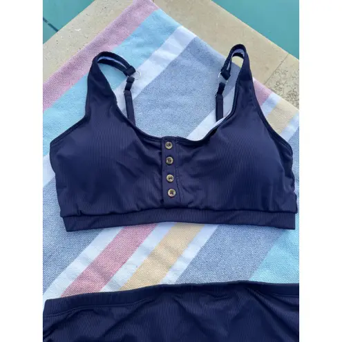 NWOT, Brand Unknown, Navy Ribbed High