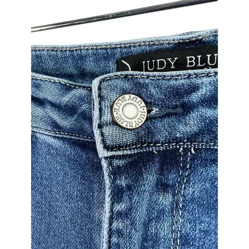 Judy Blue Maryville High Rise Fray Slim Fit Jeans Straight Tapered Ankle 9/29
