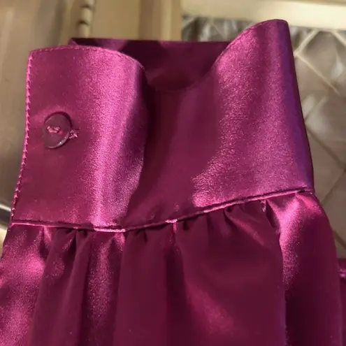 Kate Hill Fuchsia Rose Pink 100% Silk Blouse - sz 12 -