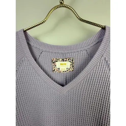 Maeve by Anthropologie Pearson Thermal Waffle Weave Pullover Top - Size - Medium