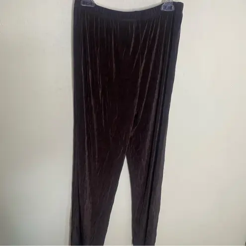 Laura Ashley Brown Acetate Nylon Lounge Travel Set Size Small bottoms, Large