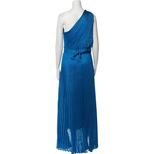 Intermix ✨ Luisa Pleated Satin Royal Sz 4 Midi Dress✨