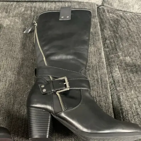 Rialto  Faux Leather Zip Up Boots Size 7.5