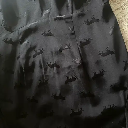 Petticoat Alley Anthropologie Black Panther Top | Size S Peplum Coquette Goth