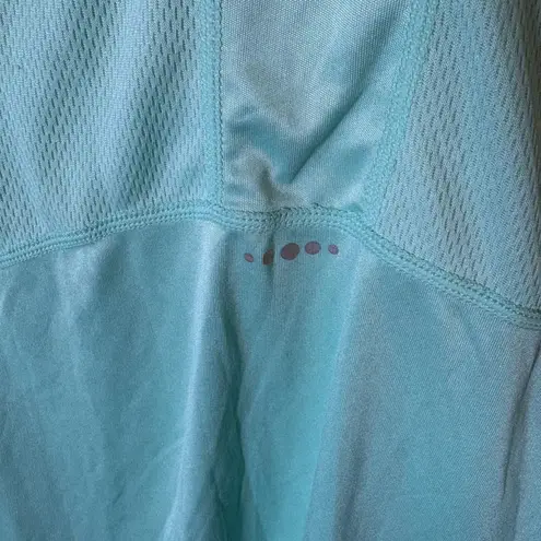 Marmot Womens Long Sleeve Top Activewear Athletic Teal Patterned Large