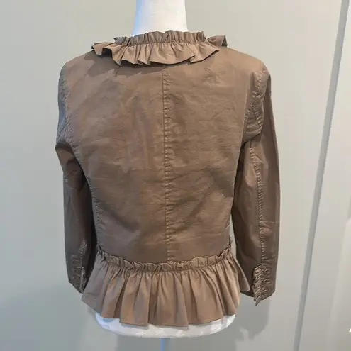 J.Crew NWT  Ruffle Chino Lady jacket Sz 10