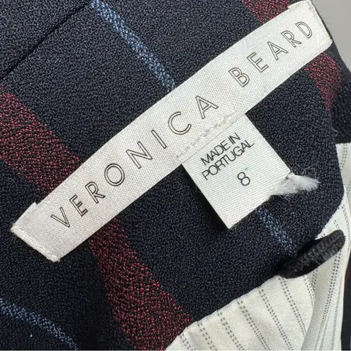 Veronica Beard Carter Cutaway Striped Dickey Single Button Blazer Navy Red 6 - Image 11