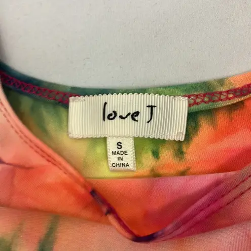 Love j Vibrant Tie-Dye Crop Tank Top womans size small