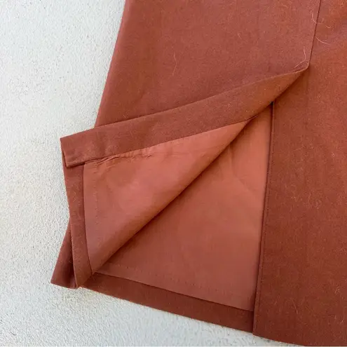 Pendleton Vintage 70s woolen mills 100% virgin wool rust brown midi pencil skirt