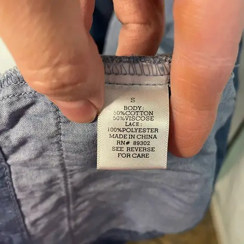 Altar'd State Altar’d State Denim crochet vest size small‎