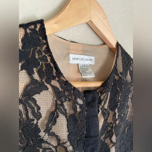 Newport News Black Lace Jacket Size Small